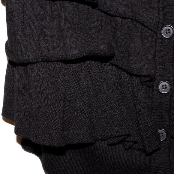 Candie's Vintage Y2K Ruffle Front Cardigan - Picture 10 of 16